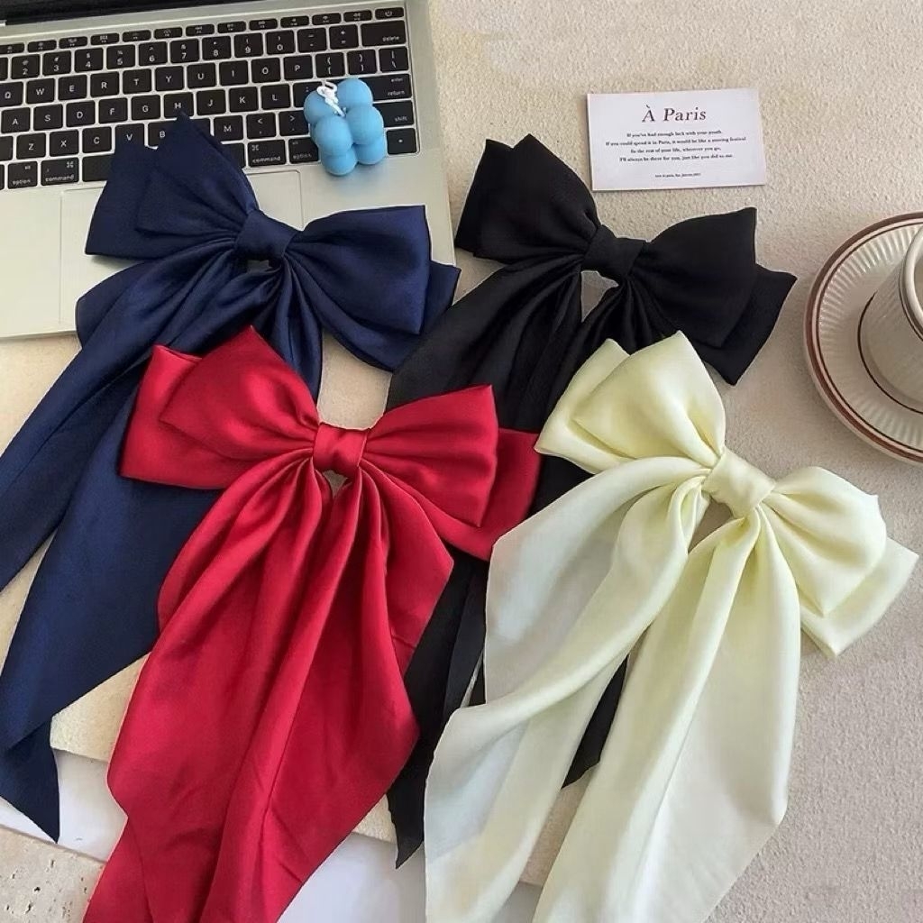 Jepit Rambut Pita Korea style / Jepit Rambut Pita Besar Korea / Pita Jepit Rambut / Long Ribbon / Je