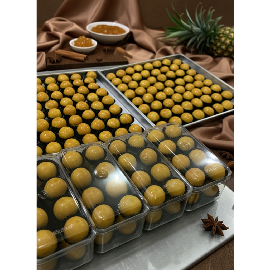NASTAR Premium Butter Wisman Lembut Moist | Selai Nanas Legit Tanpa Pengawet | Kue Kering Spesial Lebaran | Kemasan Jar 750ml & Hardtop 350gr by RaMaChef