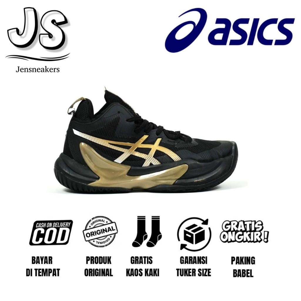 ASICS Metarise 2 Black gold sepatu voli