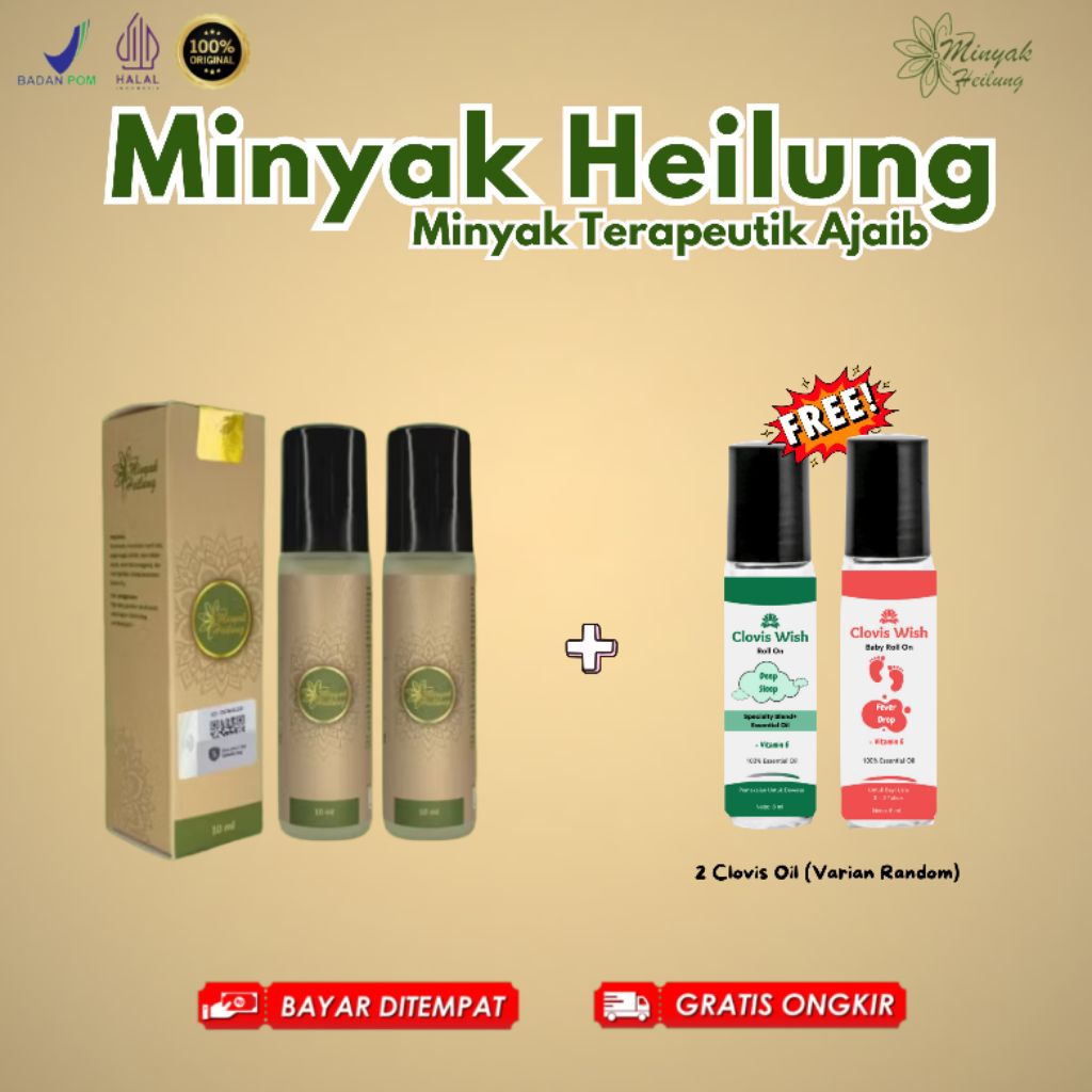 HEILUNG OIL Redakan Gerd Anxiety Maag Insomnia 10 ml Gratis Clovis Wish Oil