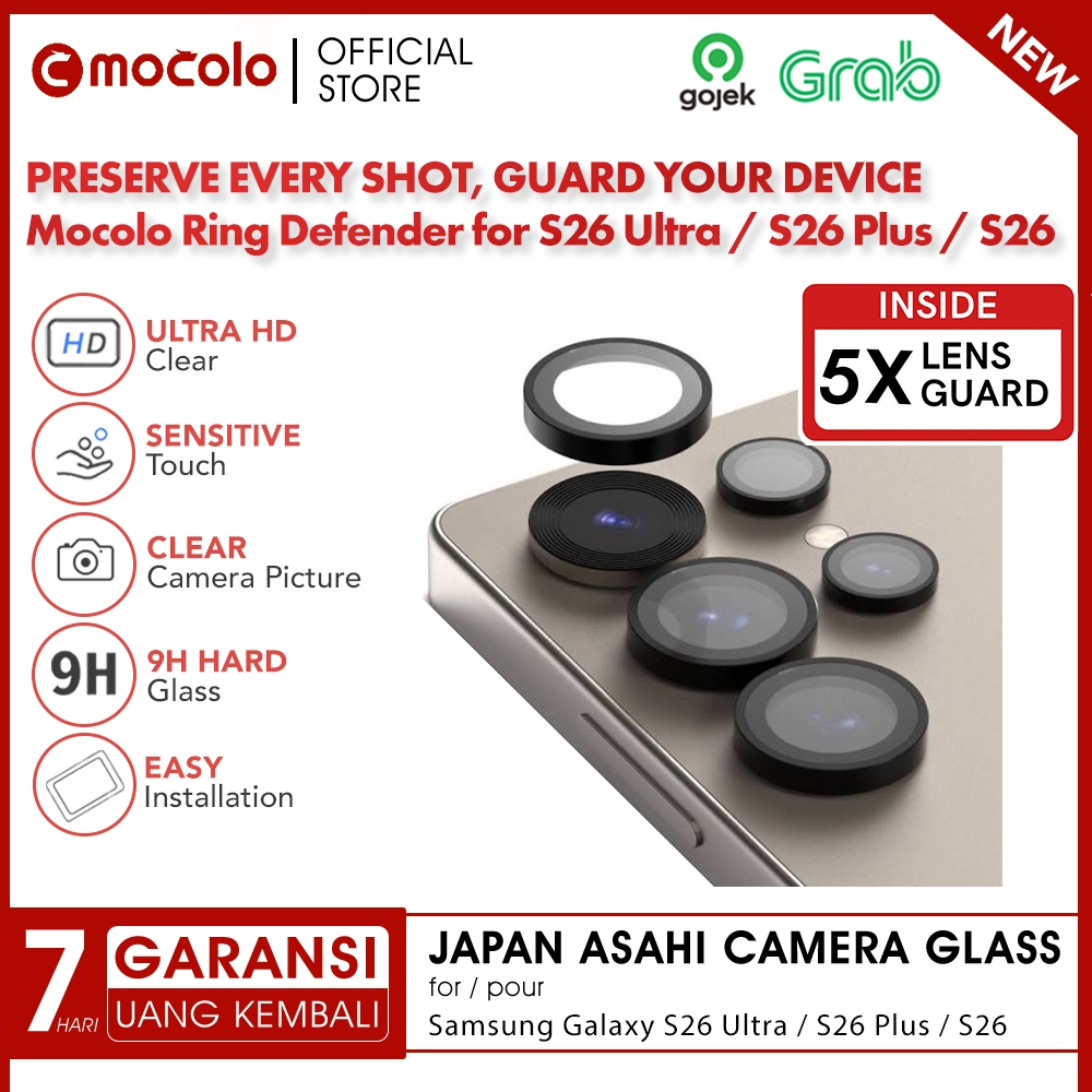 Mocolo Lens Protector Compatible For Samsung Galaxy S26 Ultra / S26 Plus / S26 5G - Anti Gores Kamer