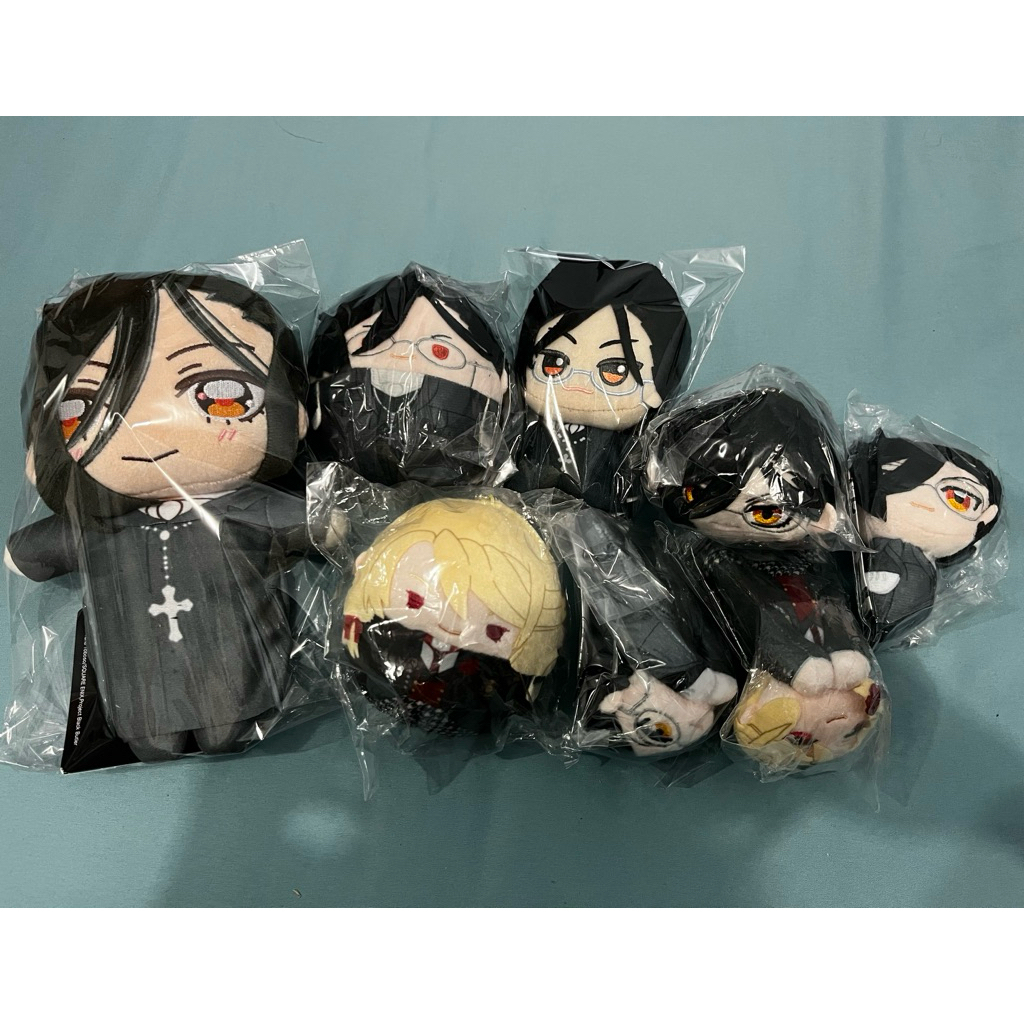 [BUTLER] READY STOCK OFFICIAL Boneka Keychain Black Butler Sebastian Edgar Redmond