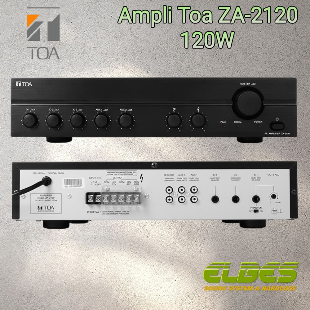 Amplifier mixer TOA ZA2120 ampli Toa 120 watt