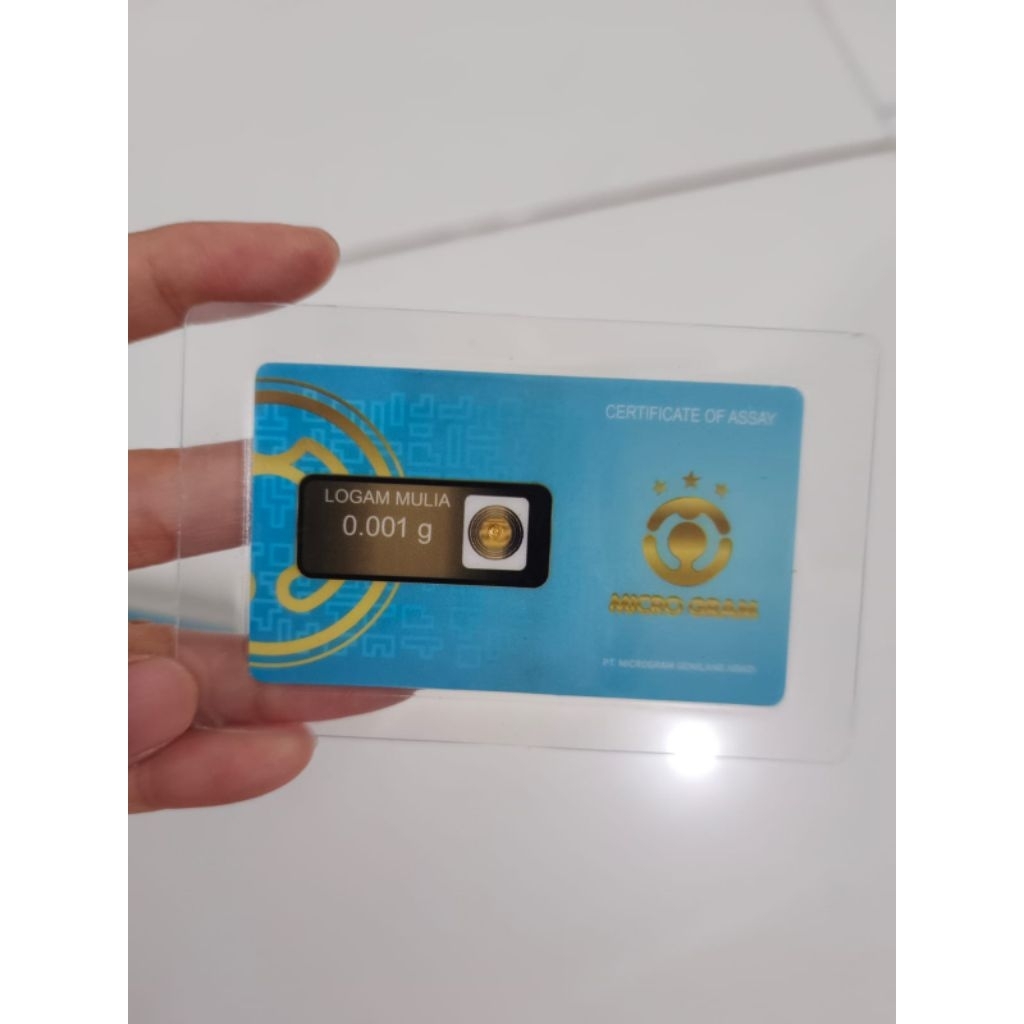 Baby Gold Emas Mini 0,001 Gram 24 Karat - Investasi Mudah, Souvenir Elegan, Tahan Inflasi