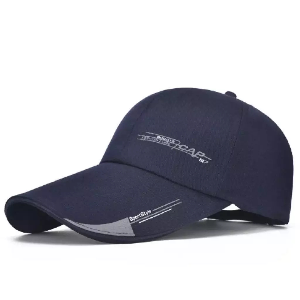 Topi Baseball Pria Unisex Visor Panjang Stylish