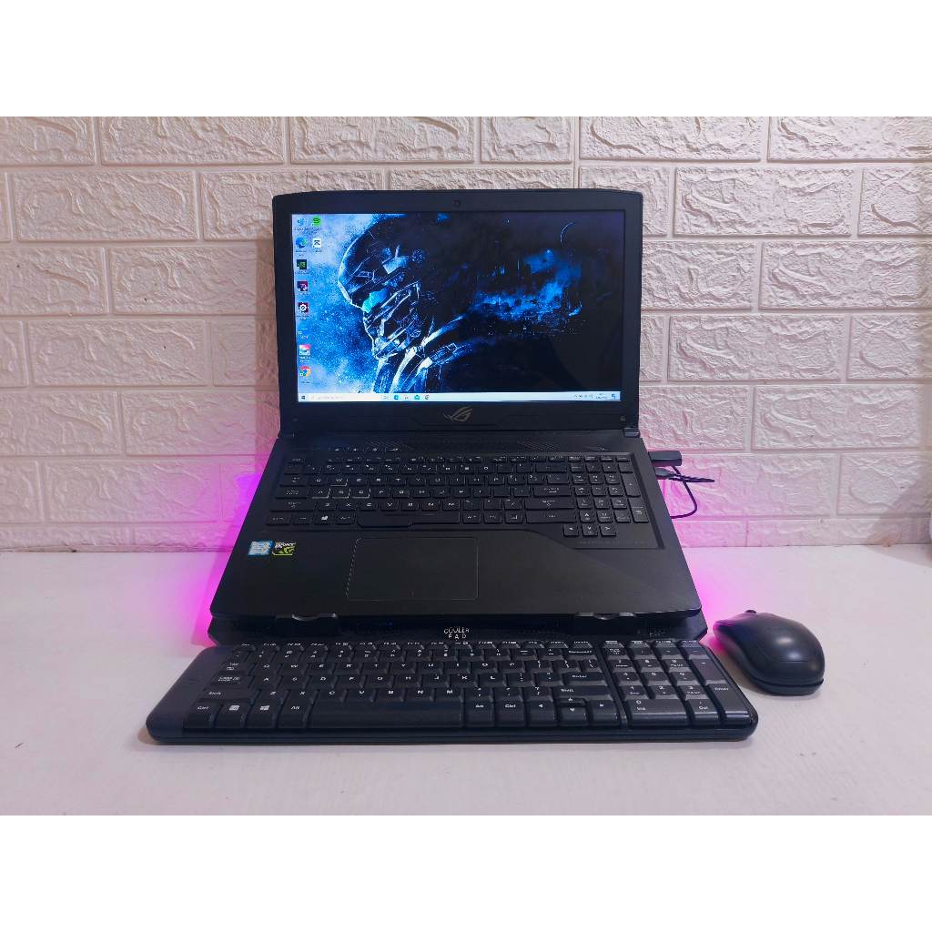 Asus ROG STRIX GL503GE | Core i7 Gen 8 GTX 1050Ti | RAM 16GB SSD 512GB | Laptop Second Gaming
