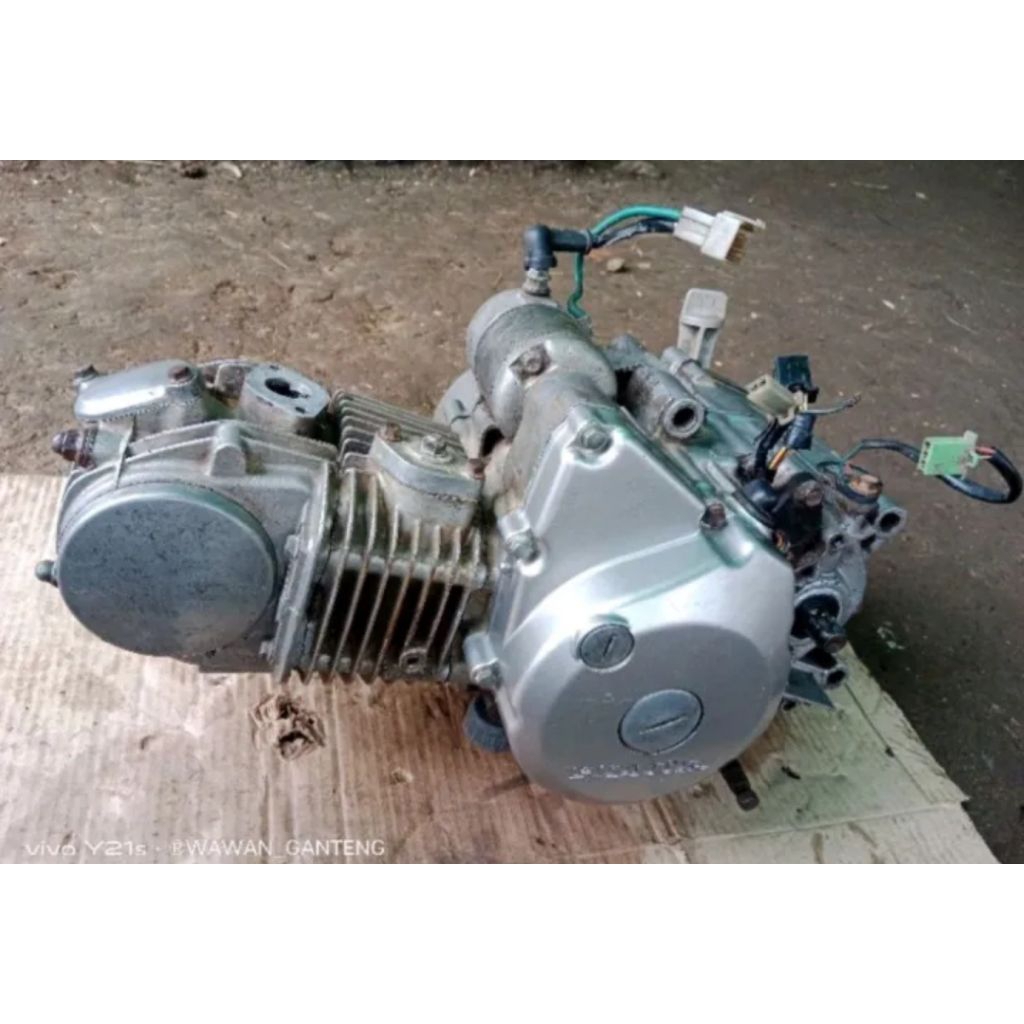 Mesin bendelan siap naik rangka honda karisma supra x 125 kondisi seken original copotan siap naik r