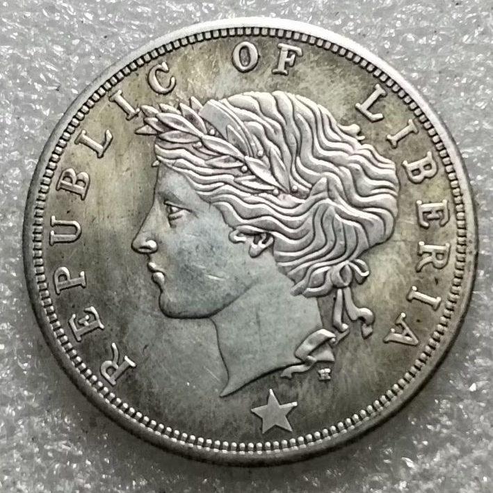 Koin 50 Cents Republic Of Liberia 1896