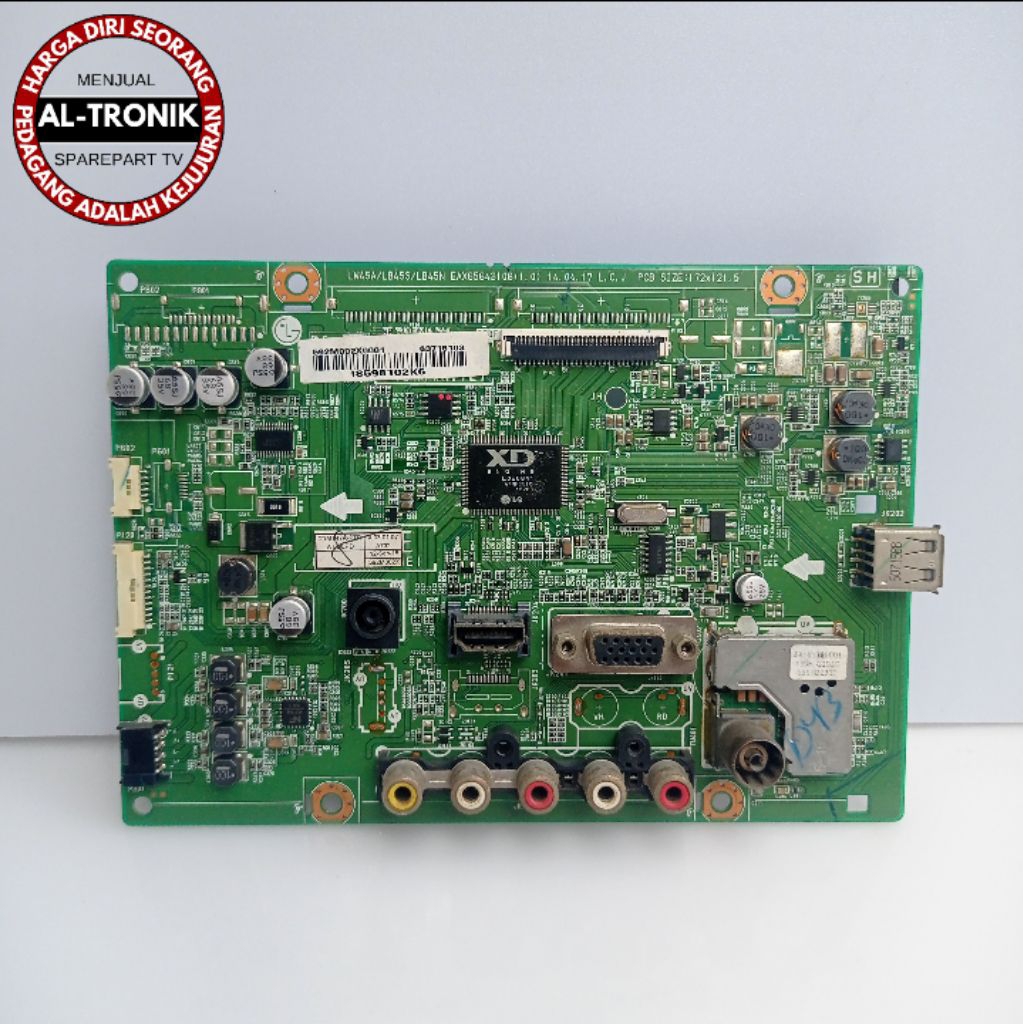 MAINBOARD TV LED LG 21 INCH MODEL 21MT47A MODUL MB MAIN BOARD LG 21MT47