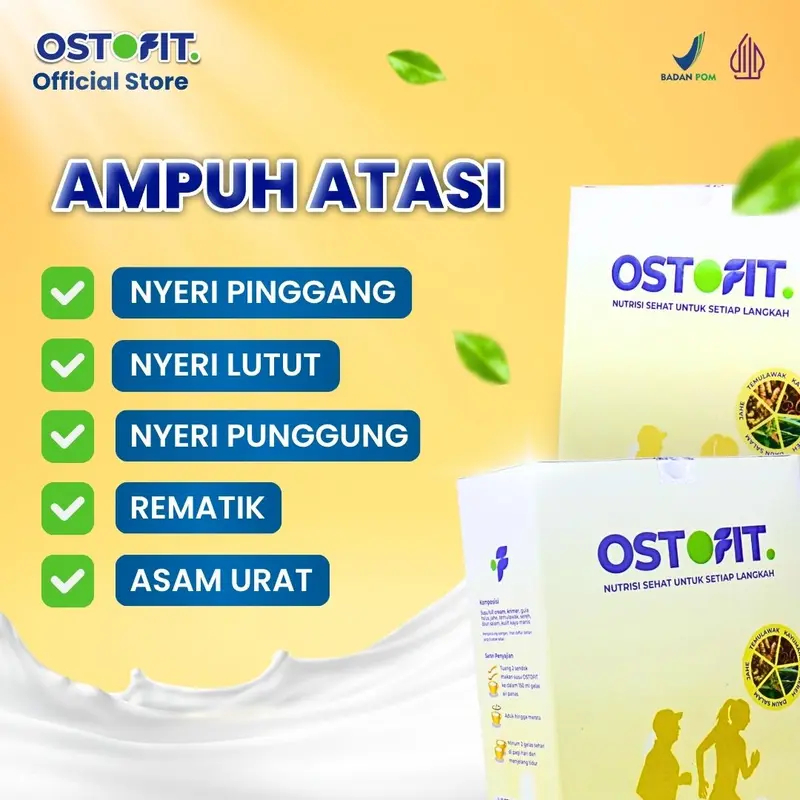 OSTOFIT Susu Herbal 200gr - Bahan Alami, Atasi Nyeri Sendi, Rasa Lezat