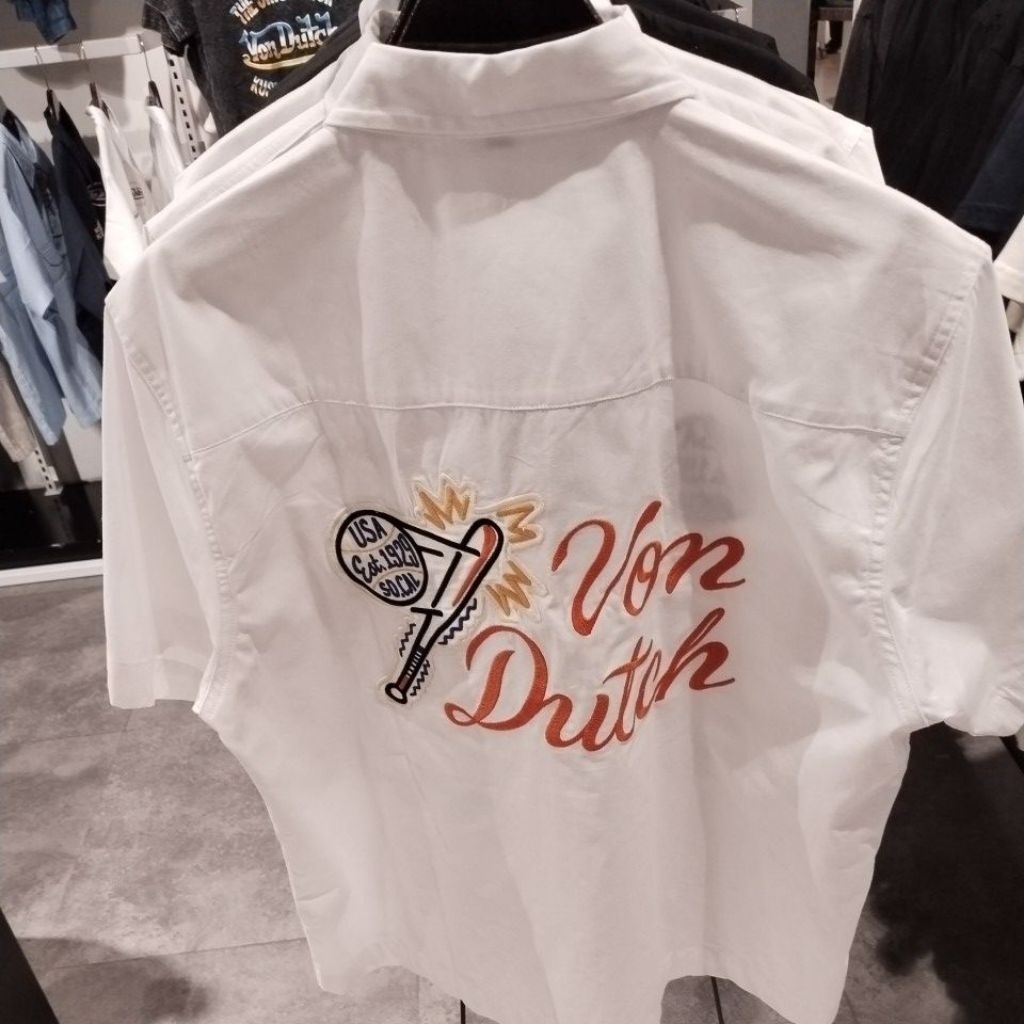 KEMEJA VON DUTCH ORIGINAL USA - WHITE