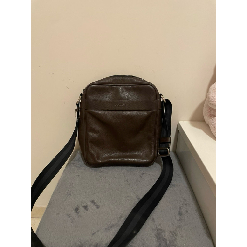 Tas Coach F54782 Charles Flight Bag Mahogany (PRELOVED)