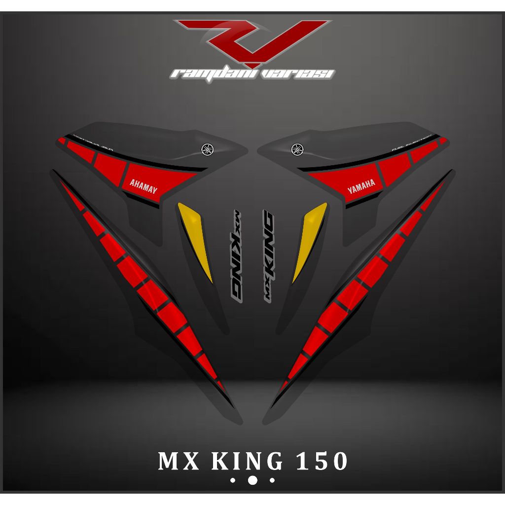 STRIPING STIKER TRANSPARAN MX KING 150/STIKER VARIASI MX KING/STRIPING MX KING 150 MTF THAILAND KERE