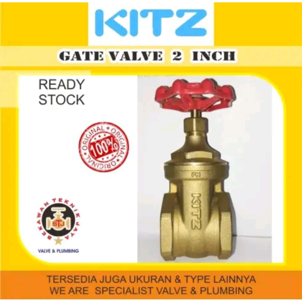 Gate Valve 2" inch Kitz Kuningan Ori