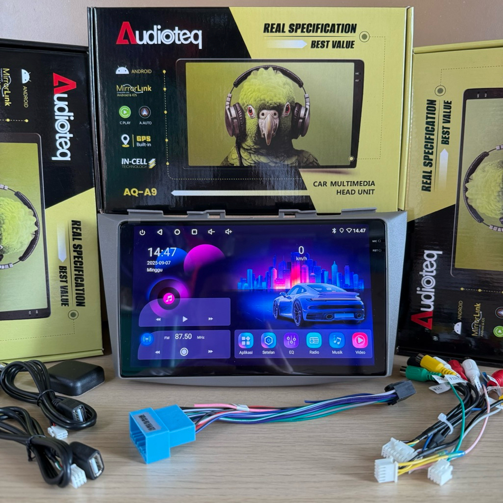 HEAD UNIT ANDROID AUDIOTEQ ERTIGA LAMA 2012 - 2017 RAM 4/64 GB ANDROID 9 INCH ERTIGA LAMA AUDIOTEQ R