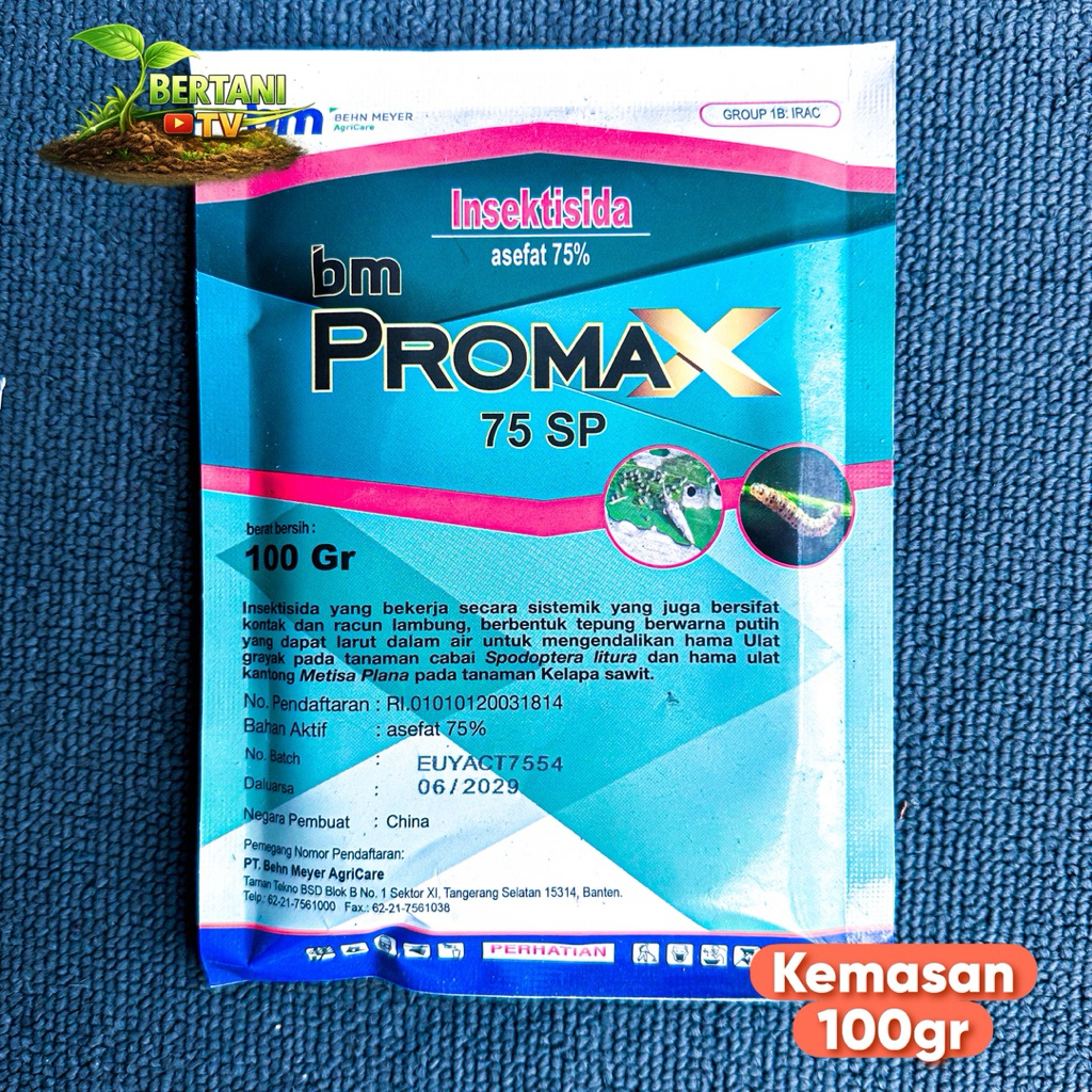 Insectisida Bm promax 75sp kmsn 100 gr, BM Promax adalah insektisida yang berfungsi untuk mengendali