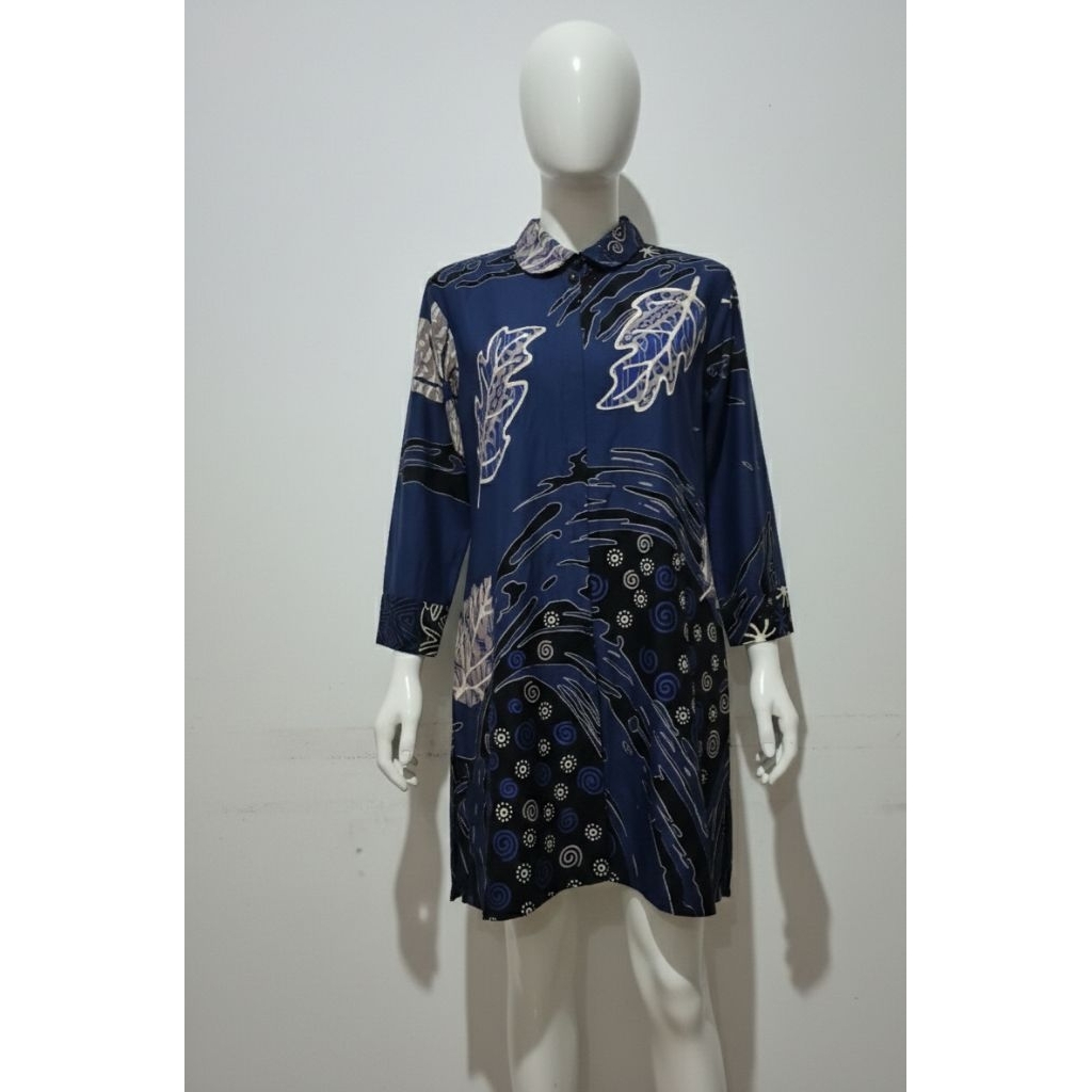 Tunik Batik Long Lengan Panjang untuk Wanita Brand Benang Raja