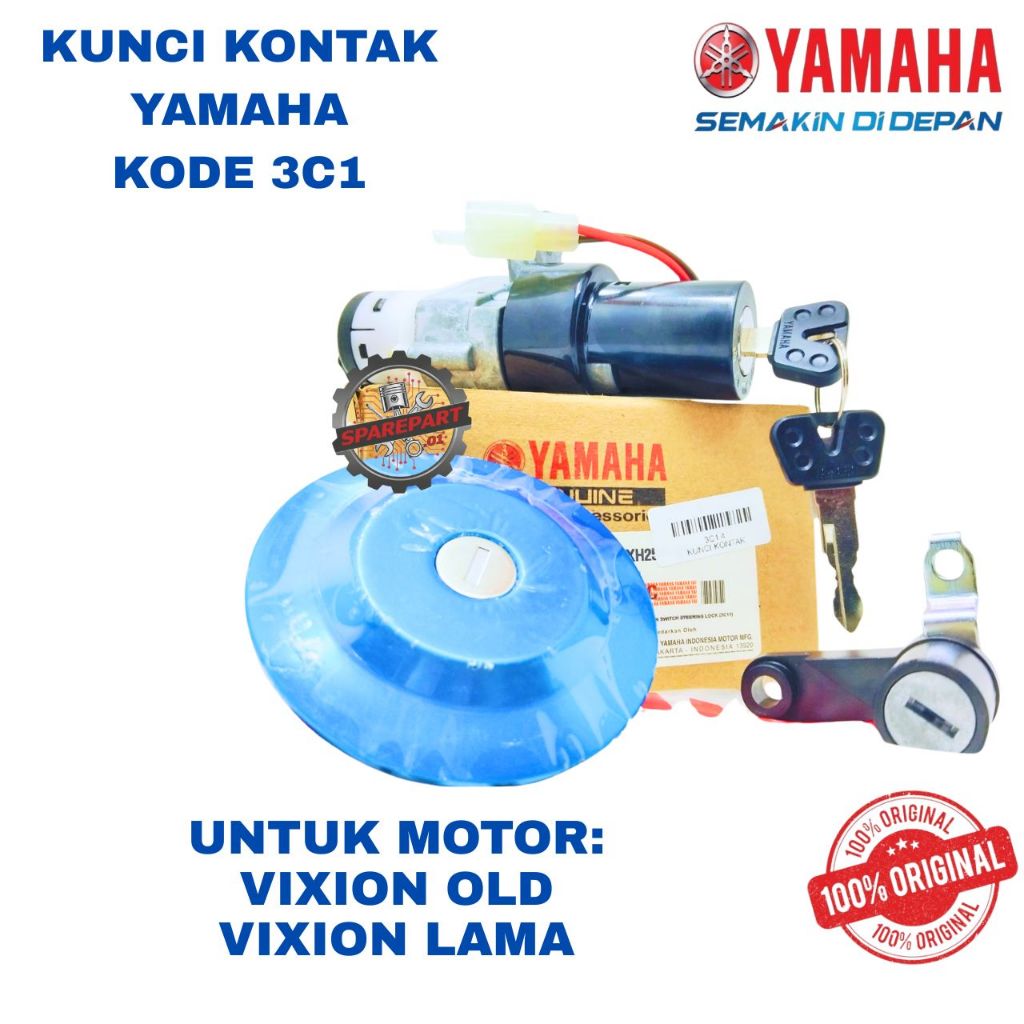 KUNCI KONTAK ORIGINAL YAMAHA KODE 3C1 VIXION, KUNCI KONTAK VIXION OLD, VIXION LAMA