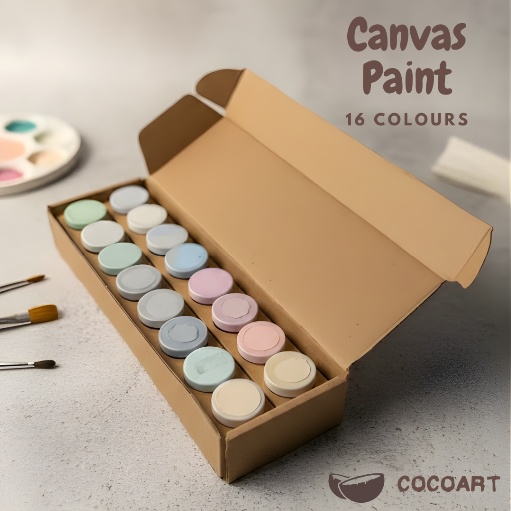 Cat Lukis Canvas 16 Warna, Cat lukis Serba guna I COCOART