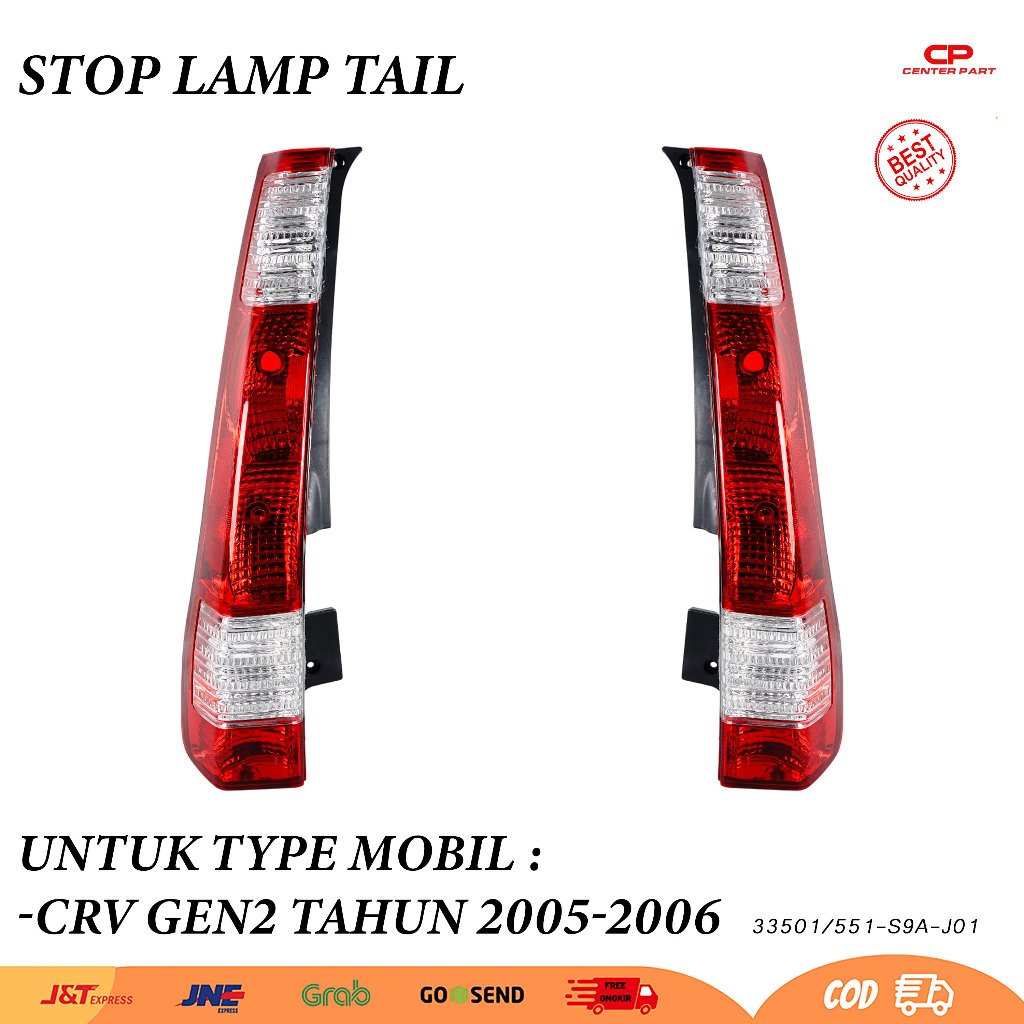 Stop Lamp Lampu Belakang Tail Lamp Crv Gen2 2002 2003 2004 2005 2006