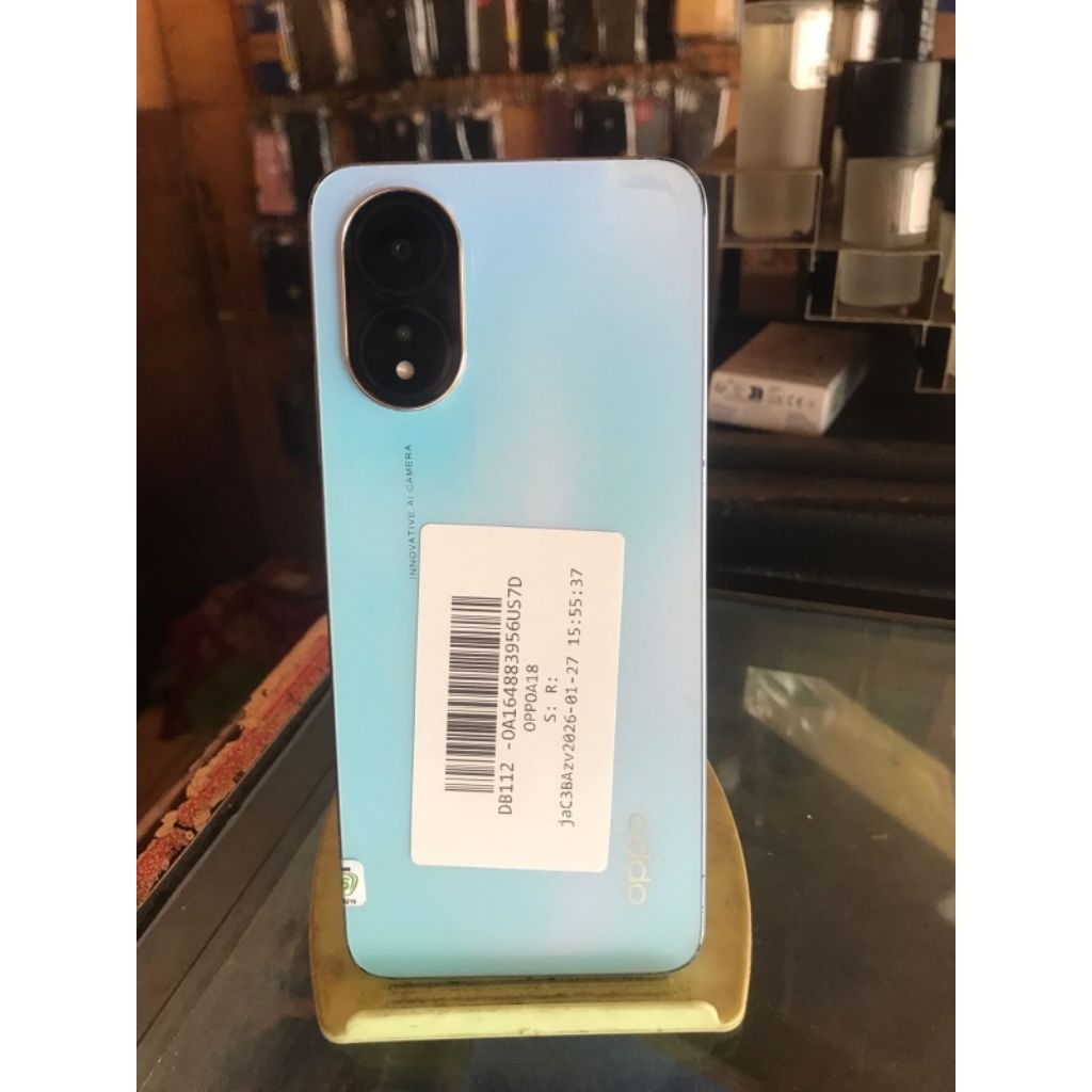 OPPO A18 RAM 4/128 SECOND ORIGINAL,HP ONLY