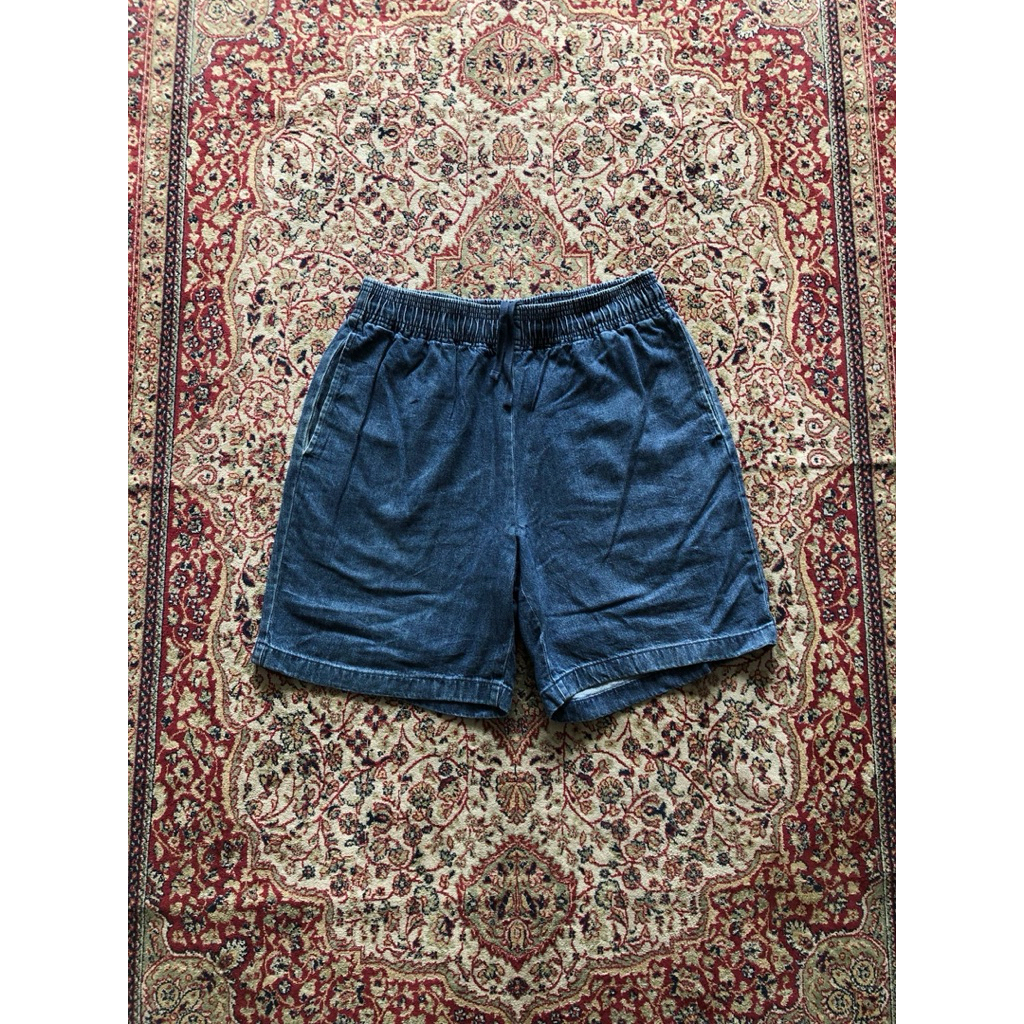 Celana Gu denim relaxed short pants Gu japan streetwear HH650