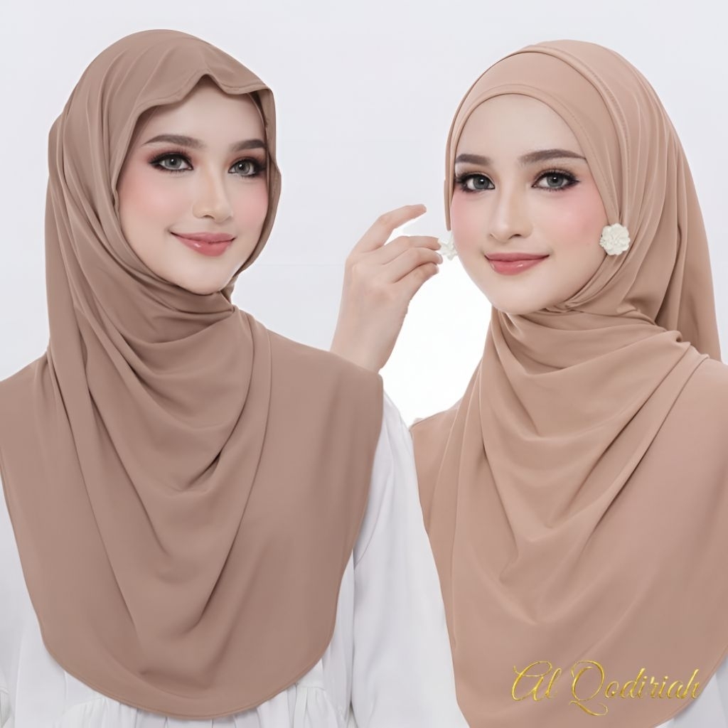 Hijab Instan Bergo Meleyot Inner Jiisoo Al Qodiriah