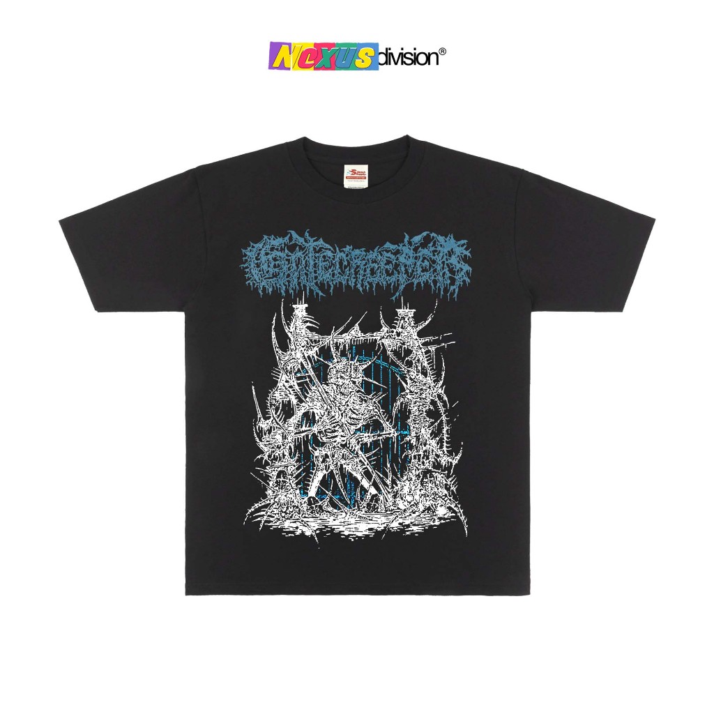 Gatecreeper - Gatecreeper Serrus Tshirt Black - Kaos Band Heavy Weight 16s