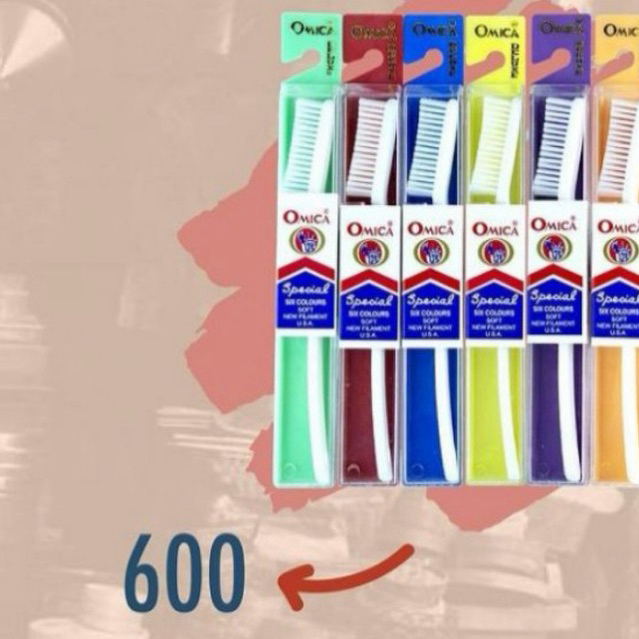 Sikat gigi omica 600 bulu sikat kuat dan kokoh
