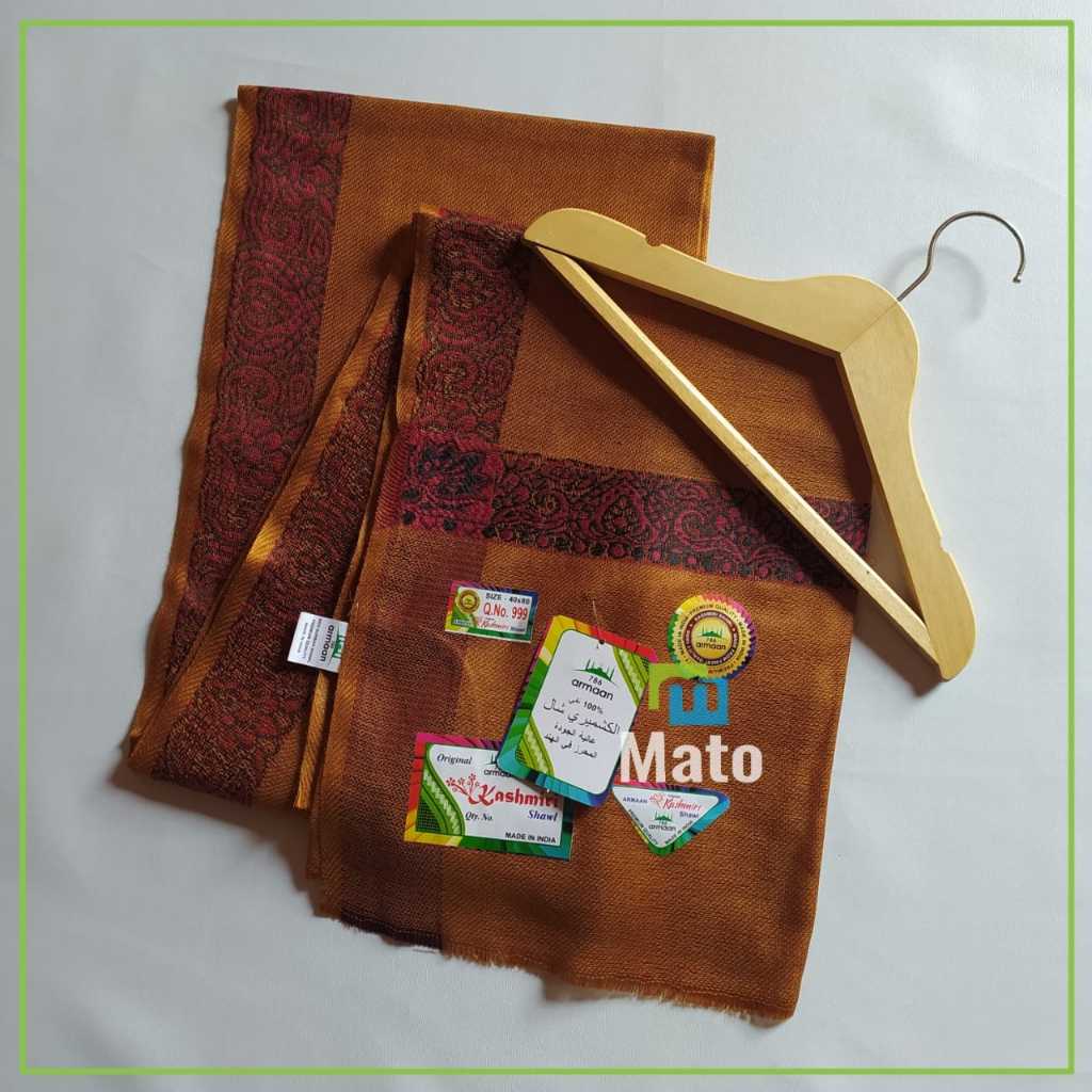 Mato.17 - Sorban Kashmiri Import Msutard Special Colour Panjang 200cm X 100cm