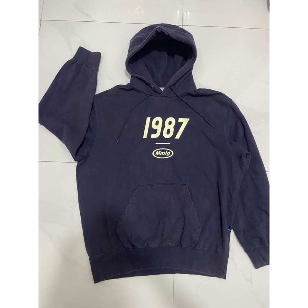 MMLG SIZE L HOODIE WARNA NAVY ORIGINAL LIKE NEW