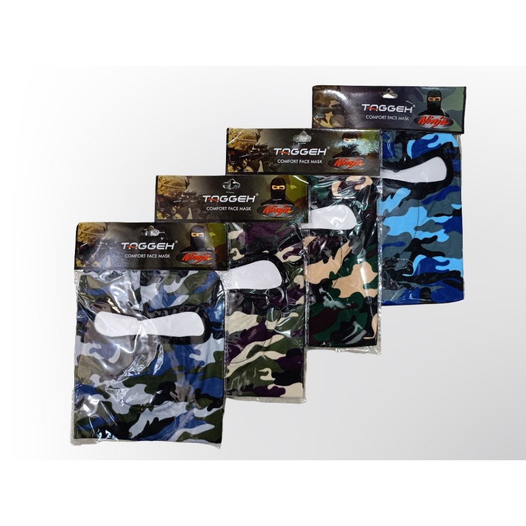 Masker Ninja Motif Army Loreng