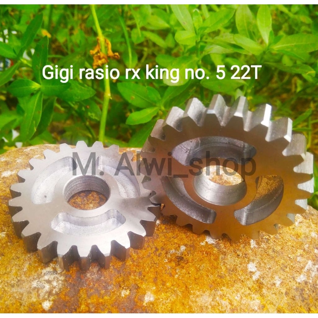 Rasio racing RX king gigi 5 primer 22T pnp lawan standar