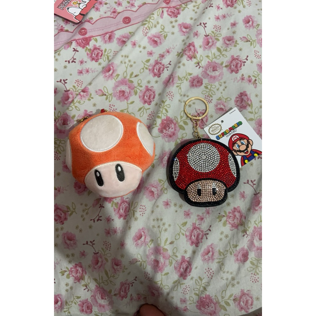 toad mushroom mario nintendo plush keychain