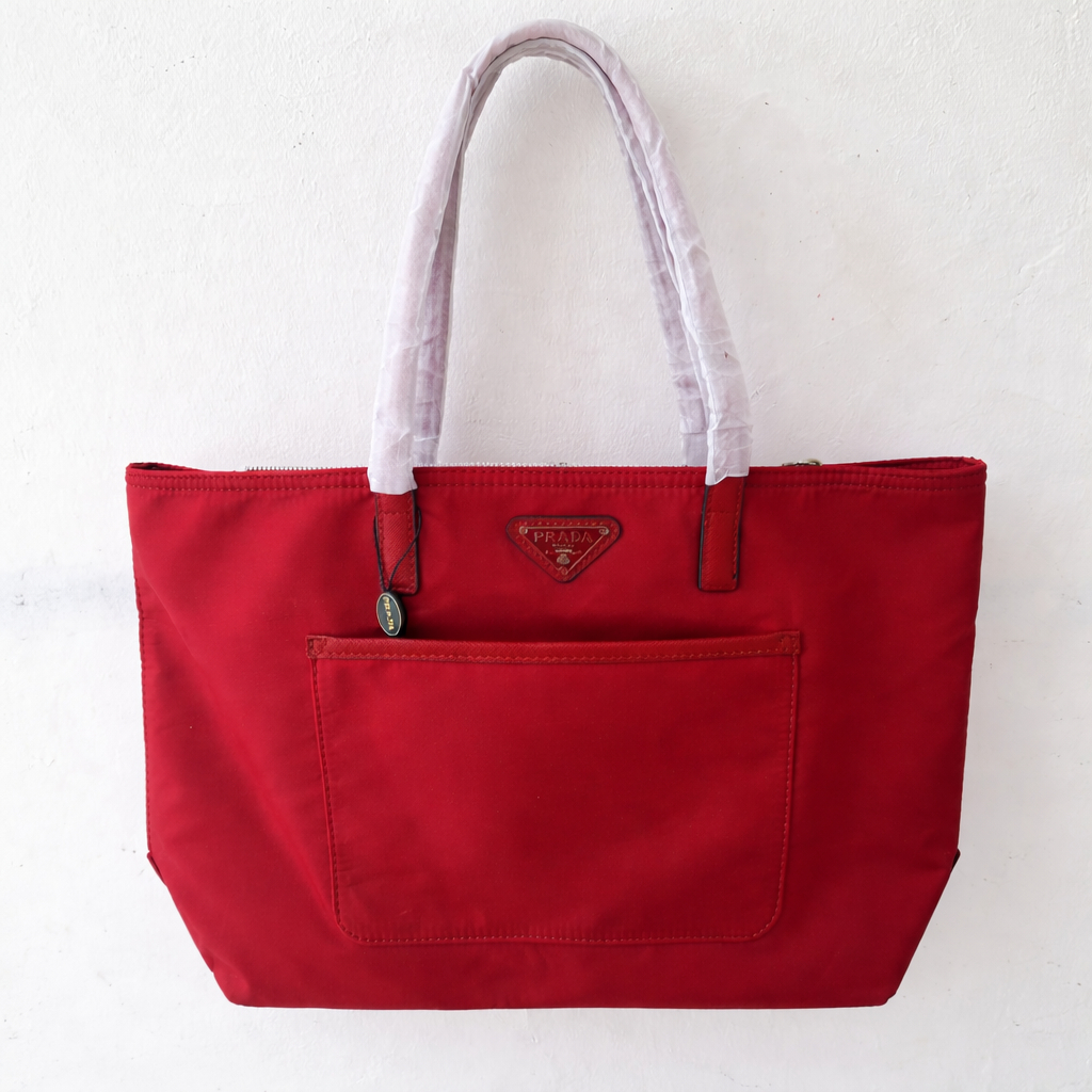 Tote Bag Prada Red Nylon