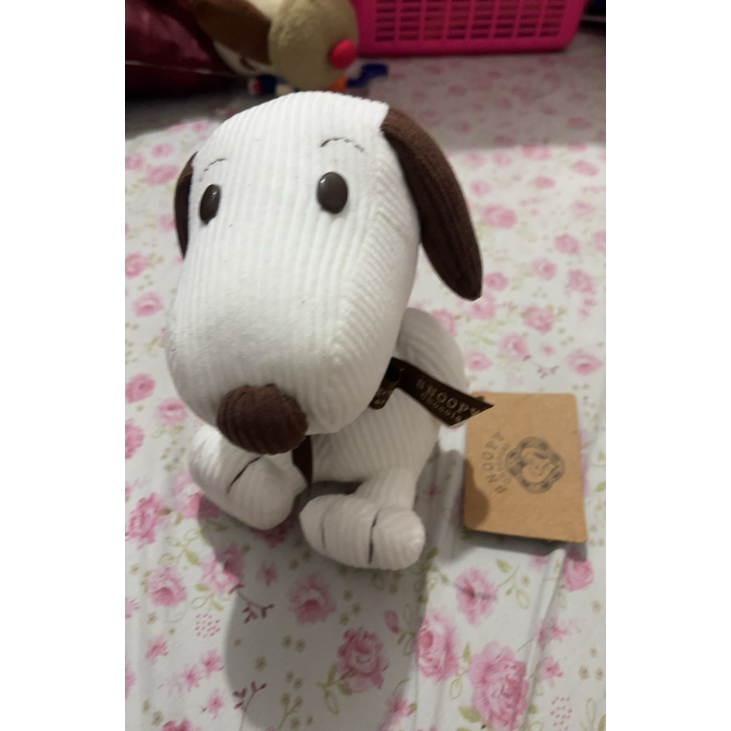 snoopy chocolate plush doll peanuts