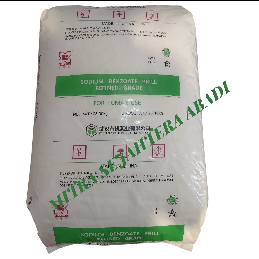 SODIUM BENZOAT PRILL/NATRIUM BENZOAT/PENGAWET MAKANAN -1 KG