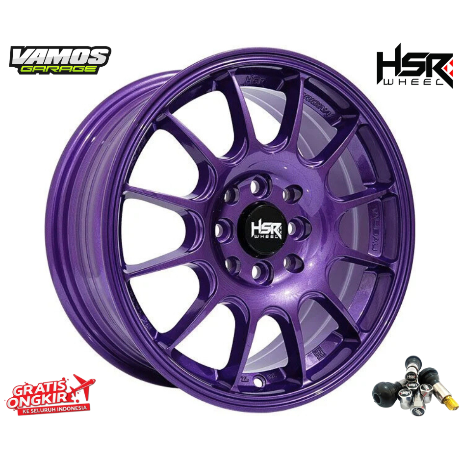 Velg Mobil Street Racing HSR TALIBAU TC12 R15 DEEP VIOLET for Mobilio Agya Ayla Brio Freed dll