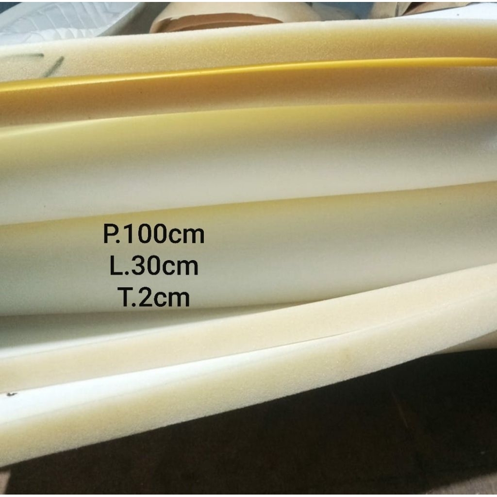 busa spon lembaran alas strika penambahan busa jok motor sofa kursi  p100cm x 30cm x T2cm