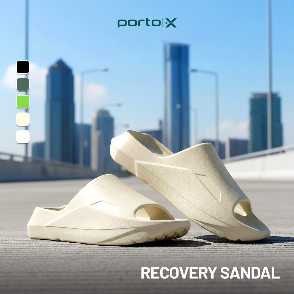 Porto X  - Ludwig Sandal Recovery EVA Pria Wanita Empuk Ringan Anti Licin