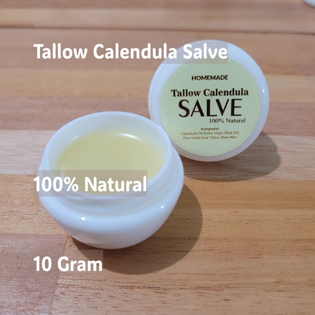 Homemade Tallow Calendula Salve Salep Tallow Calendula 10 gram