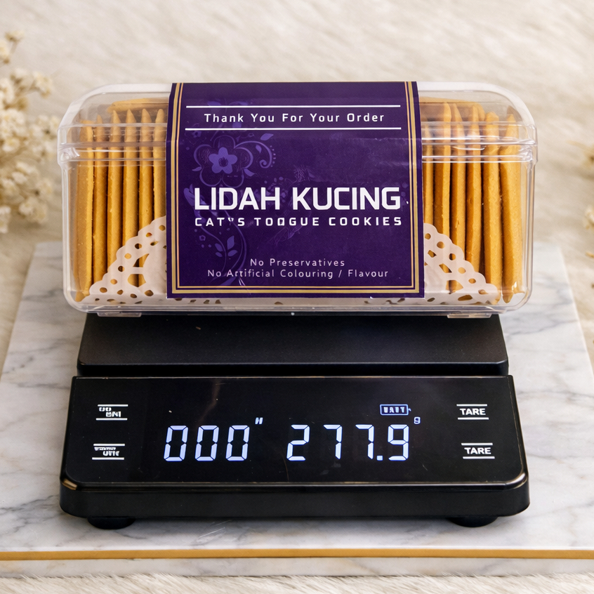 LIDAH KUCING Premium Butter Wisman Renyah | Kue Kering Spesial Lebaran | Kemasan Jar 750ml & Hardtop 350gr by RaMaCheenyah Homef