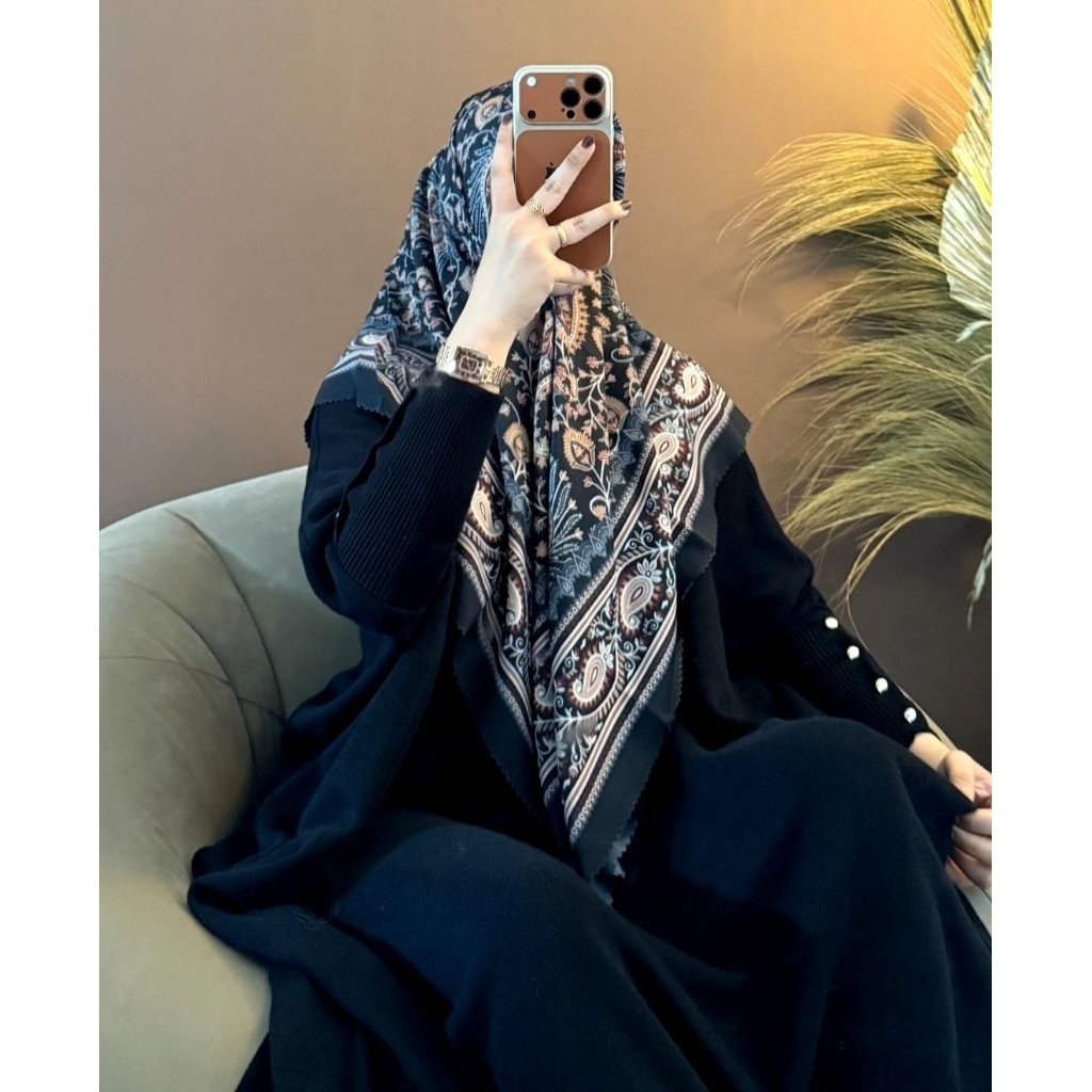 hijab segi empat motif turki/jilbab segi empat motif turki/kerudung segi empat motif turki
