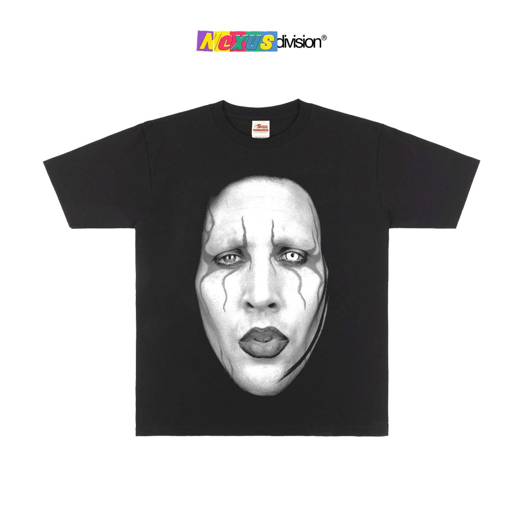 Marilyn Manson - Marilyn Manson Tshirt Black - Kaos Band Heavy Weight 16s