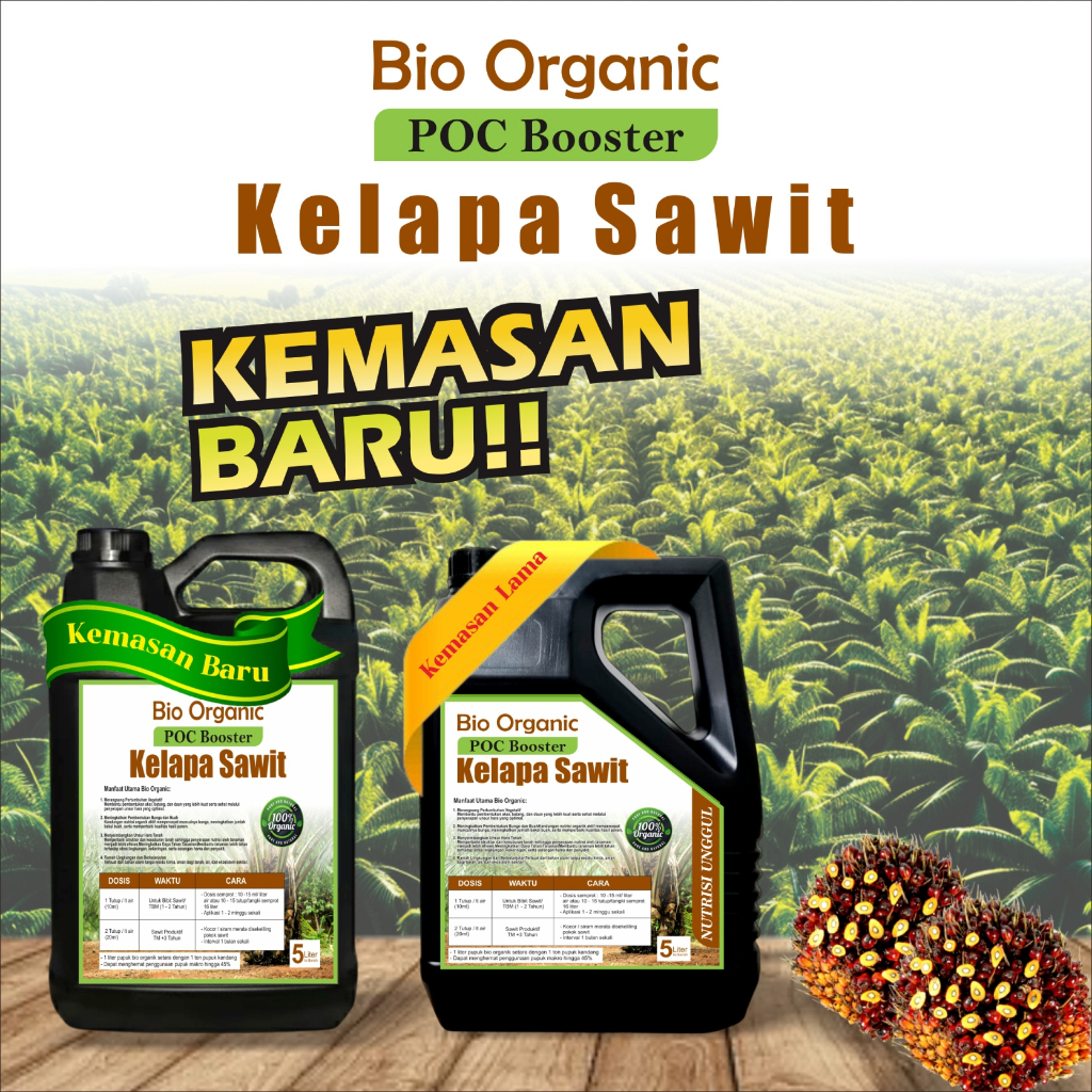 pupuk sawit agar buah besar dan lebat bio organik Pelebat Buah Sawit Super Cepat Berbuah