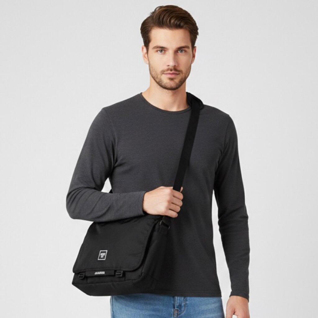 JEASHER OLD SCHOOL MESSENGER BAG  Lempang J ASHER