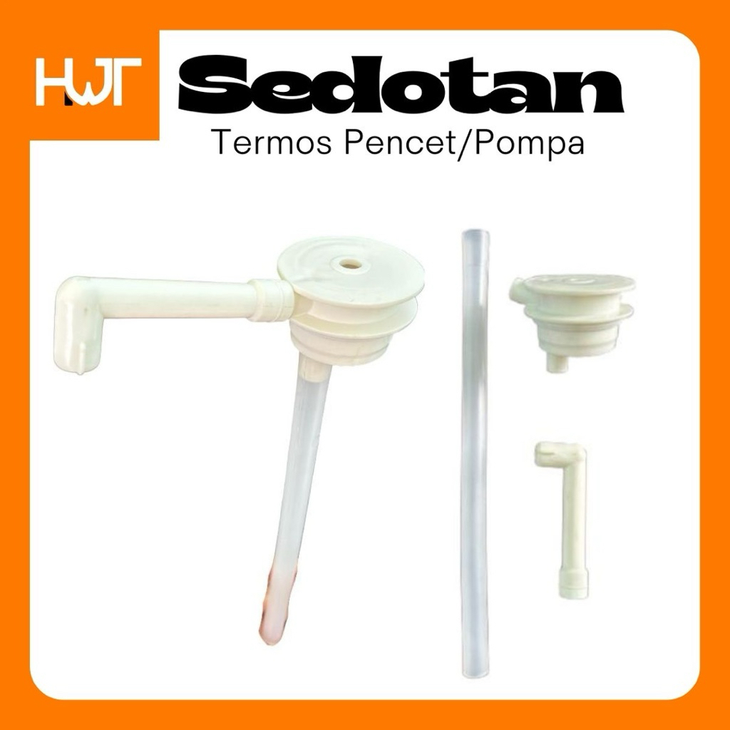 Selang / Sedotan Termos Pompa Pencet Air Panas Plastik - Praktis Aman Universal