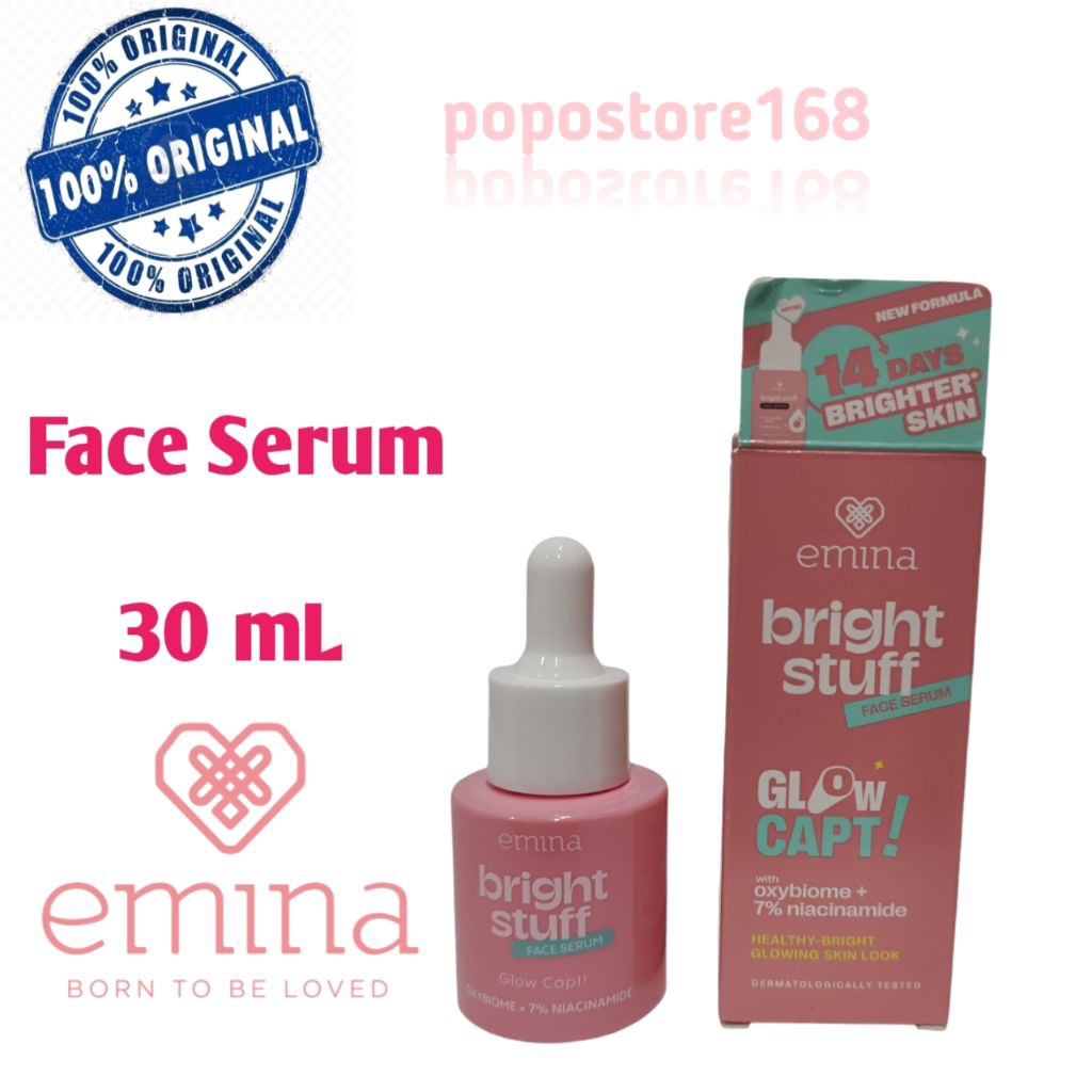 EMINA SERUM 30 ML/EMINA BRIGHT STUFF FACE SERUM/ SERUM WAJAH EMINA WARDAH