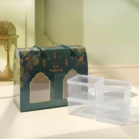 10 Pcs Gable Box Toples Lebaran Dus Window Mika Tenteng Hampers Parcel Ukuran 24x12x16 Free Tag