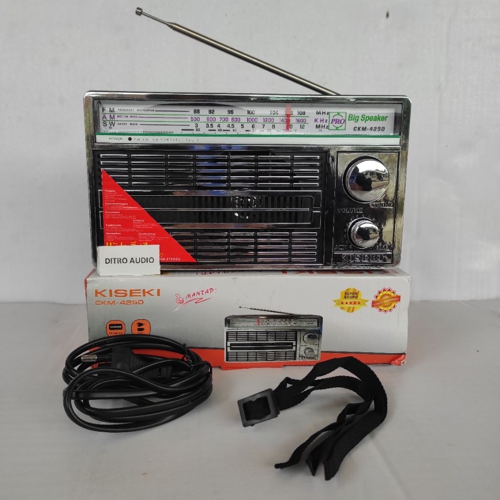 Radio Portable Kiseki CKM -4250 3 band radio international jadul 3 band KISEKI CKM 4250